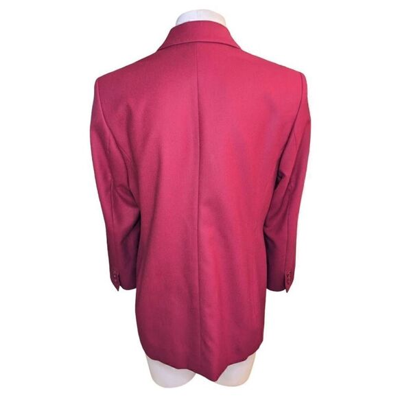 Pendleton Red Blazer Vintage Women's Size 6 Petite‎ 100% Virgin Wool Career Work - Picture 7 of 14